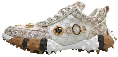 OOG Damen Leder Sneaker (AQ720 White, EU Schuhgrößensystem, Erwachsene, Damen, Numerisch, M, 41)