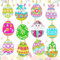QUANMAITONG 5D Diamond Painting Ostern Schlüsselanhänger Basteln，12 Stück DIY Ostereier Kinder Diamond Painting Hase Frühling Anhänger Ostern Geschenke Kinder