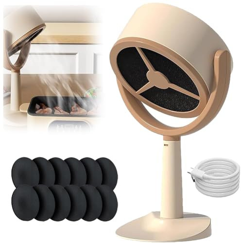 Portable Smoke Purifier Fan with 12 Filter - Low Noise Mini Cooker Hood for Indoor Barbecues, Home Camping BBQ, Hot Pot - Portable Range Hood Extractor Fan for Smoke Removal