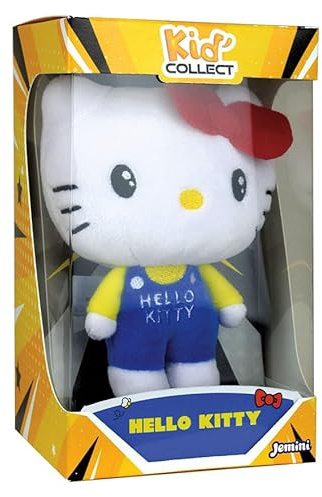 Jemini Plüschtier Hello Kitty, 13 cm, Kollektion Kid'Collect, weiches und entzückendes Plüschtier, ikonischer Charakter, französische Marke, lebendige Farben, Deko-Zubehör, Geschenkidee für Kinder
