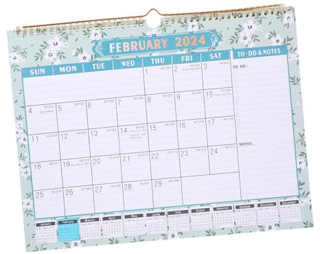 VILLFUL 2024 2025 Englischer Kalender Wandkalender Internationale Feiertage Wandkalender Tischkalender (2024.1 2025.6) (014) Monatskalender Für Zuhause Monatlicher Wandkalender