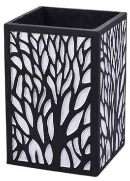 NexaGeniX Pot de Fleur Pot de Fleur rectangulaire avec Texture, Pot de Plante en Ciment sur Pied, for Balcon, Salon, Cuisine, conteneur de Plantes Cache Pot ceramique(Petit)
