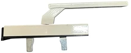 Maniglia Cremonese Bianca per Finestra Battente | Apertura da Sinistra a Destra | Vecchio Tipo per Infissi in Legno | TV02