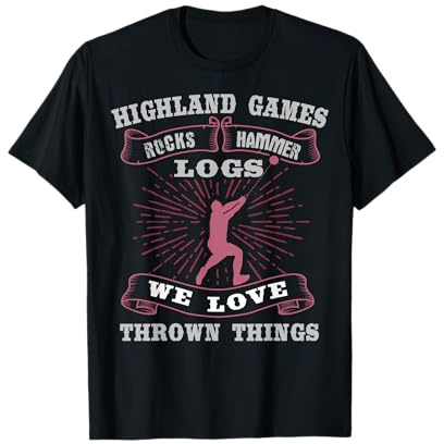 Hammer Throw Athlete Track and Field Highland Games Sport T-Shirt