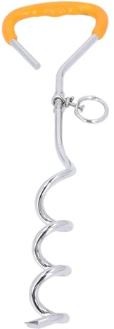 Hundeleine zum Anbinden, robuster Stahldraht, Doppelkopf, Anti-Verlust-Haustierleine mit 360 drehbaren Clips für Outdoor, Camping, Hof, Strand, PVC-beschichtet, rostfrei, kausicher (5mmx5m