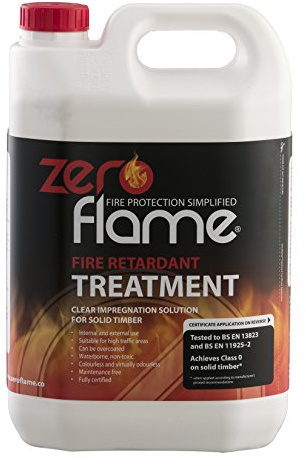 Zeroflame Fire Retardant Treatment for Wood - Clear - 5L