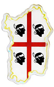 4R Quattroerre.it 14138 3D Aufkleber Sardinien
