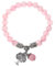 Jovivi 8mm Bracelet Quartz Rose Arbre de Vie Réglable Tressé à la Main Pierre Naturelle Précieuse Extensible Elastique Tibétin Bouddhiste Bijoux Bracelet Femme
