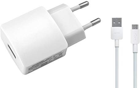 Adattatore di ricarica originale Huawei HW-050200E01 + cavo dati originale Huawei per Huawei P9 Lite Travelcharger caricatore 2A bianco micro USB