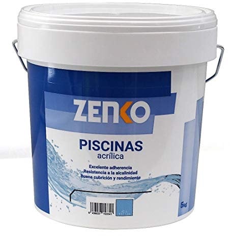 PINTURA PARA PISCINAS ACRILICA AL AGUA 5 Kg. (AZUL PISCINA)