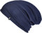 Enter the Complex® Leichte Merino Mütze, Einlagig Gestrickte Slouch Beanie, 100% Merino Wolle, Damen und Herren, Navy