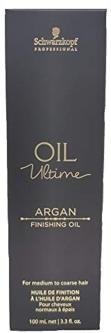 Schwarzkopf Professional Oil Ultime Argan Finishing Oil Öl für Haare Arganöl Haaröl Für Normales Dickes Haar Anti Frizz Hitzeschutz Glänzend Nährend Feuchtigkeitsspendend 100 ml