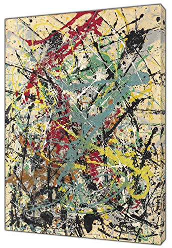 ARTSPRINTS Kunstdruck auf Leinwand, Motiv Jackson-Pollock, Nr. 16, gerahmt, Kunstdruck auf Leinwand, 40'' x 30'' inch(102x 76 cm)-18mm depth