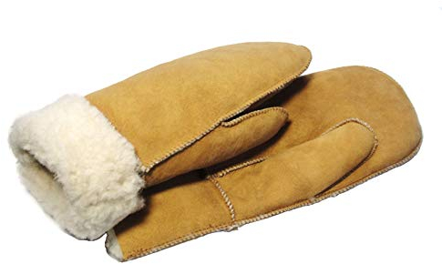 SAWA Handschuhe aus Lammfell für Damen und Herren Fausthandschuhe