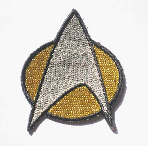 LipaLipaNa Star Trek Next Generation UNIFORM zum Aufbügeln aufnähen Patch Badge Stickerei 5x6 cm 2x2.5 SK-01 Applikation Andenken Zubehör