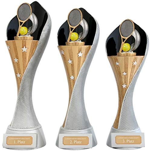 Pokal S Tennis Serie AUXON Trophäe mit Gravur