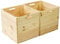 2er Set rustikale Holzkiste passgenau für alle Kallaxregale und Expidit Regale Kallaxysteme Weinkiste Obstkiste Regalkiste Maße 33x37,5x32,5cm (Natur)