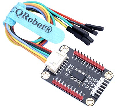 CQRobot MCP23017 E/A-Erweiterungskarte Kompatibel mit Raspberry Pi/Micro:bit/Arduino/STM32-Hauptplatine.Erweitert 16 E/A-Pins, bis zu 8 Erweiterungskarten können gleichzeitig verwendet Werden.