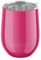 2 Pack Wine Tumbler, Reusable Coffe Mug with Lid, Insulated Travel Cup Thermal Mug Wine Glass, Stainless Steel Eco Friendly, Hot and Cold (Hot Pink)