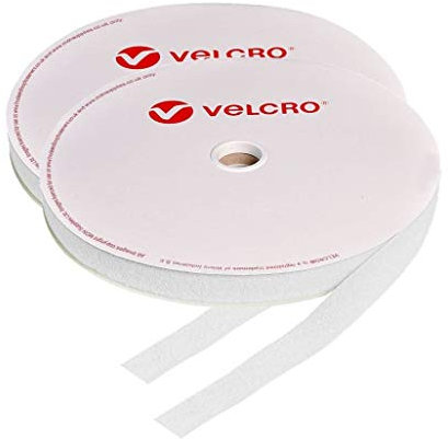 Velcro® - Rotolo di nastro autoadesivo, 16 mm, 10 m, colore: bianco