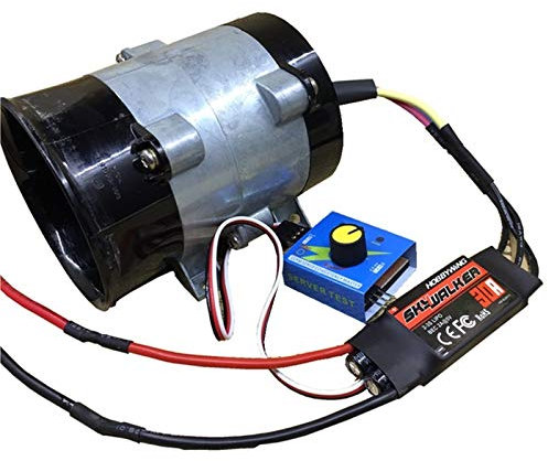 Pilang zxxin-dc motors, High-speed Turbo Fan Blades, Metal Ducted Three-phase Brushless DC Motor, durable (Speed(RPM) : 30A Drive Controller)