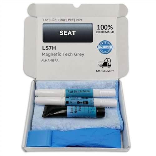 Genuine Colors Lackstift Magnetic TECH Grey LS7H für SEAT Grau Alhambra
