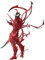 WANSHI Venom Figur, 7 Zoll Venom Carnage Actionfigur, PVC Actionfigur Modellfiguren, Premium Hero Charakter Statue Spielzeug - Kinder ab 4 Jahren, Rot