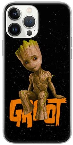 ERT GROUP mobile phone case for Apple Iphone 11 PRO MAX original and officially Licensed Marvel pattern Groot 005 optimally adapted to the shape of the mobile phone, case made of TPU