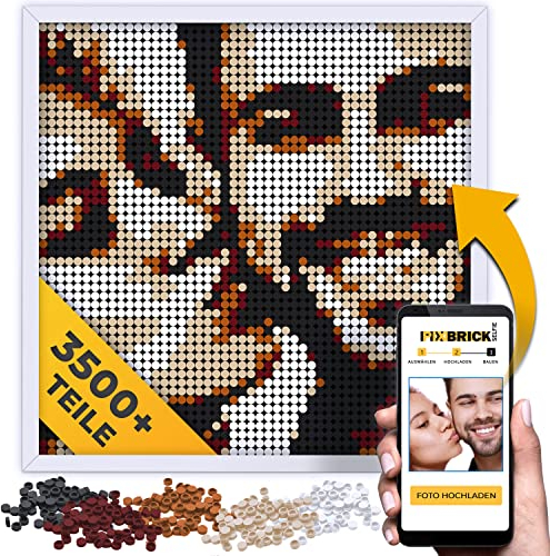 Bausteine Mosaik pixel art 3d Puzzle 3500 Mosaiksteine zum Basteln Erwachsene Bilder mit eigenem Foto personalisierte Geburtstagsgeschenk für Frauen und Männer Geschenkideen für Paar Kinder Geschenke