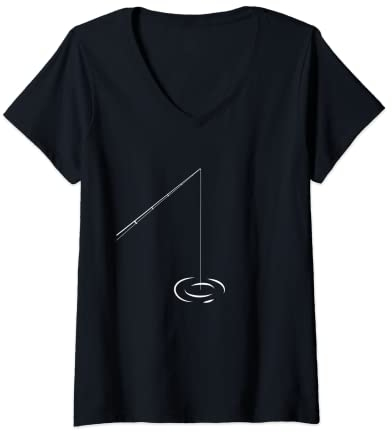Damen Angelbekleidung – Angeln T-Shirt mit V-Ausschnitt