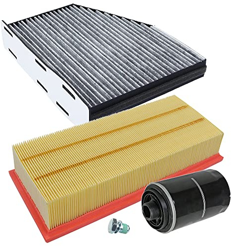 ATEC Germany Inspektionspaket Filterset mit 1x Ölfilter, 1x Luftfilter, 1x | Kompatibel mit: AUDI A3, A3 Cabriolet, A3 Sportback, TT, TT Roadster, SEAT ALHAMBRA, ALTEA, ALTEA XL, LEON, TOLEDO III