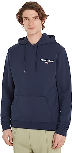 Tommy Jeans Herren Hoodie Regular Entry Graphic mit Kapuze, Blau (Twilight Navy), M
