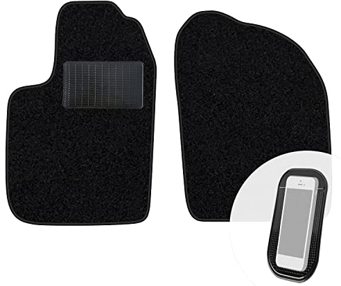 moto-MOLTICO Vorne Fußmatten Auto Velours Autoteppiche Schwarz Automatten Set 2-teilig passend für Renault Scenic I 1996-2003