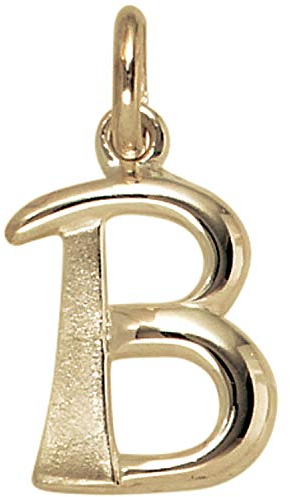 Anhänger Buchstabe B 375 Gold Gelbgold 14,7x9,9mm Halsschmuck Buchstabenanhänger
