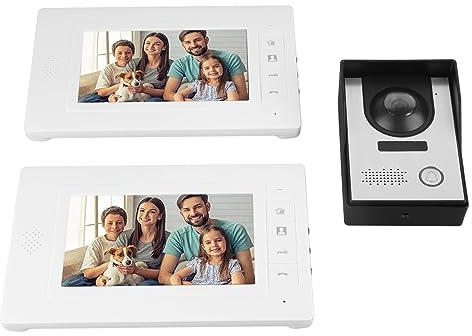 Kit videocitofono , campanello video cablato da 7 pollici per villa per appartamento per casa(#1)