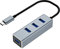 Adattatore USB C Hub 3.0 4 porte Ultra Thin USB 3.0 Alta Velocità Tipo C Hub in Alluminio per Macbook, Mac Pro/Mini, iMac, Notebook, Linux,USB Flash Drive (cavo da 20 cm)
