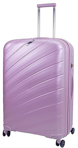 ALPINI VENTINI. Valise Rigide Super légère 100% Polypropylène Garantie 5 Ans. (Rose Gold (Pink), L (Large) - 101l- 76x52.5x31cm - 4.20kg)