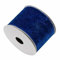 SHTGOI Samtband 10 Yards/Rolle 6.3cm Breit Samt Schleifenband Zierband Verpackungsband Geschenkband Schmuckband Dekoband zum Nähen Samtborte für Schleife Stirnbänder Hochzeit Tischdeko Dunkelblau