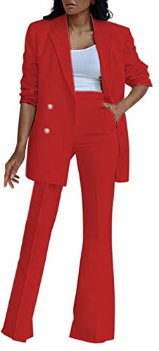 Ladies Trouser Suits For Special Occasions 2 Piece Outfits Long Blazer with Pants Fashion Elegant Thin Transition Jacket Casual Lightweight Slim Fit Work Club Wedding Party Coats Outfits Business Suit