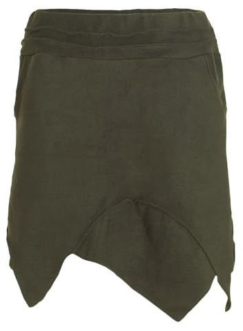 Vishes - Alternative Bekleidung - Thermorock Warmer Damen Winterrock kurz Zipfelrock aus ECO-Fleece