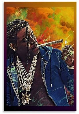 CHIEF KEEF Poster, dekoratives Gemälde, Leinwand-Wandposter und Kunstdruck, modernes Familienschlafzimmer-Dekor-Poster, 40 x 60 cm
