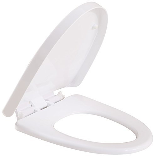 Minixi Self lifting toilet seat, non electric,no cleaning required,auto lifting toilet seat cover, self raising,suitable for elongated or D-shape or V-shape toilet