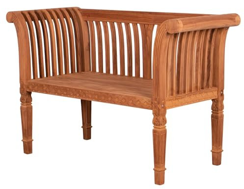 bene living Teakholz Gartenbank Newport 120 cm