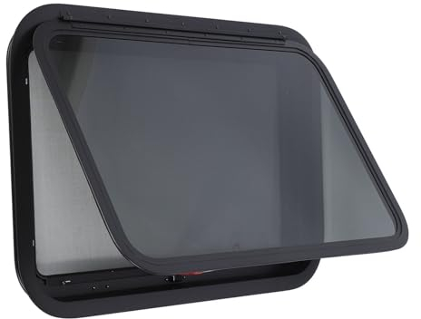 VENTANA DE SALIDA DE CAMPER DE CRISTAL TEMPLADO TINTE ANTI- CON PANTALLA Y ARO PARA CARAVANA AUTOCARAVANA