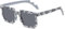 Yeselino Sonnenbrille Thug Life Sonnenbrille Pixel Gangster Square Sonnenbrille Schatten Lustige Sonnenbrille UV400 Sonnenbrille Y2k Sonnenbrille, grau