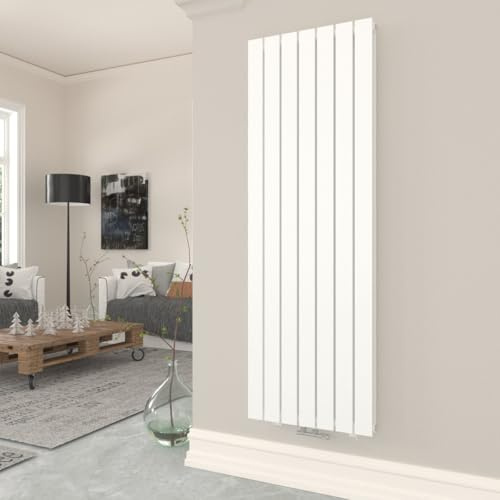 T&K Heizkörper Flach 1600x539mm Weiß Doppellagig Design Heizkörper, Vertikal Moderne Paneelheizkörper Badheizkörper Für Mittelanschluss Heizung