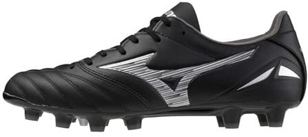 Mizuno Botas de fútbol para Hombre, Negro Plateado, 44 EU