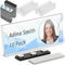 Mifflin - Premium Acrylic Magnetic Name Tag Kit - 10 PK, 3x1 inches, Clear - Customizable & Reusable Name Badge Holders w/Strong Neodymium Magnetic Backing & Paper Inserts for School, Office & Events