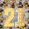 4Ft Marquee Light Up Numbers 21 for 21st Birthdays Party Decoration Large Light Up Large Block Mosaic Numbers Pre-cut Foam Board Set for Weddings Baby Anniversaries Decor