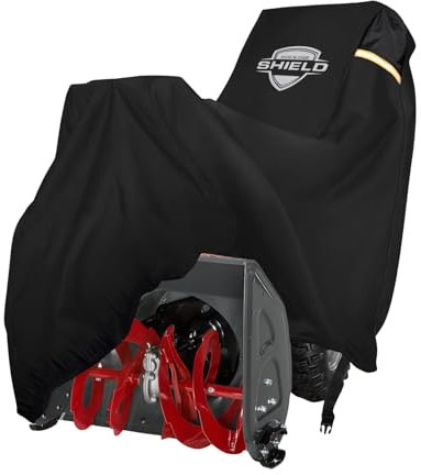 Schneefräsenabdeckung – robuste 600D-Schneefräsenabdeckungen, Outdoor-Allwetterschutz, hochwertige, wasserdichte Schneefräsenabdeckungen, Universal-Tanne für die meisten elektrischen zweistufigen